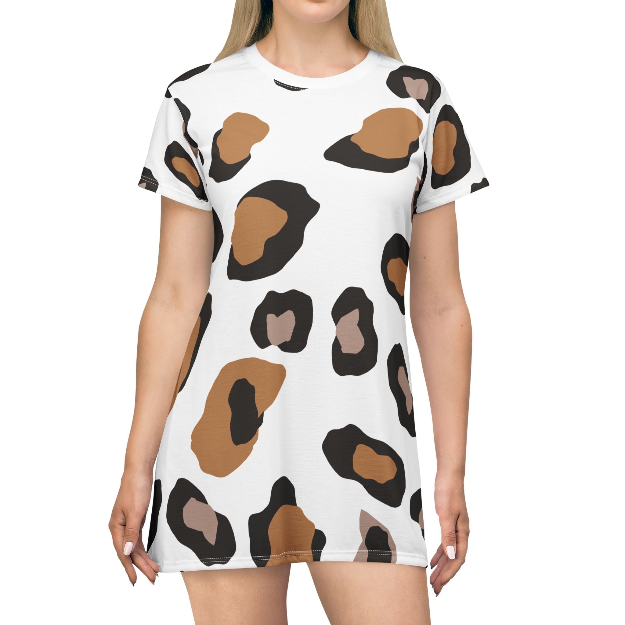 Leopard Print T-Shirt Dress | Casual Chic for Everyday Wear